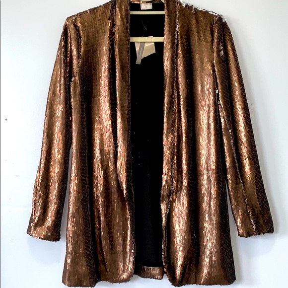 Zara Jackets & Blazers - ZARA favorite!! Oversized/ Relaxed fit Sequin Blazer❤️